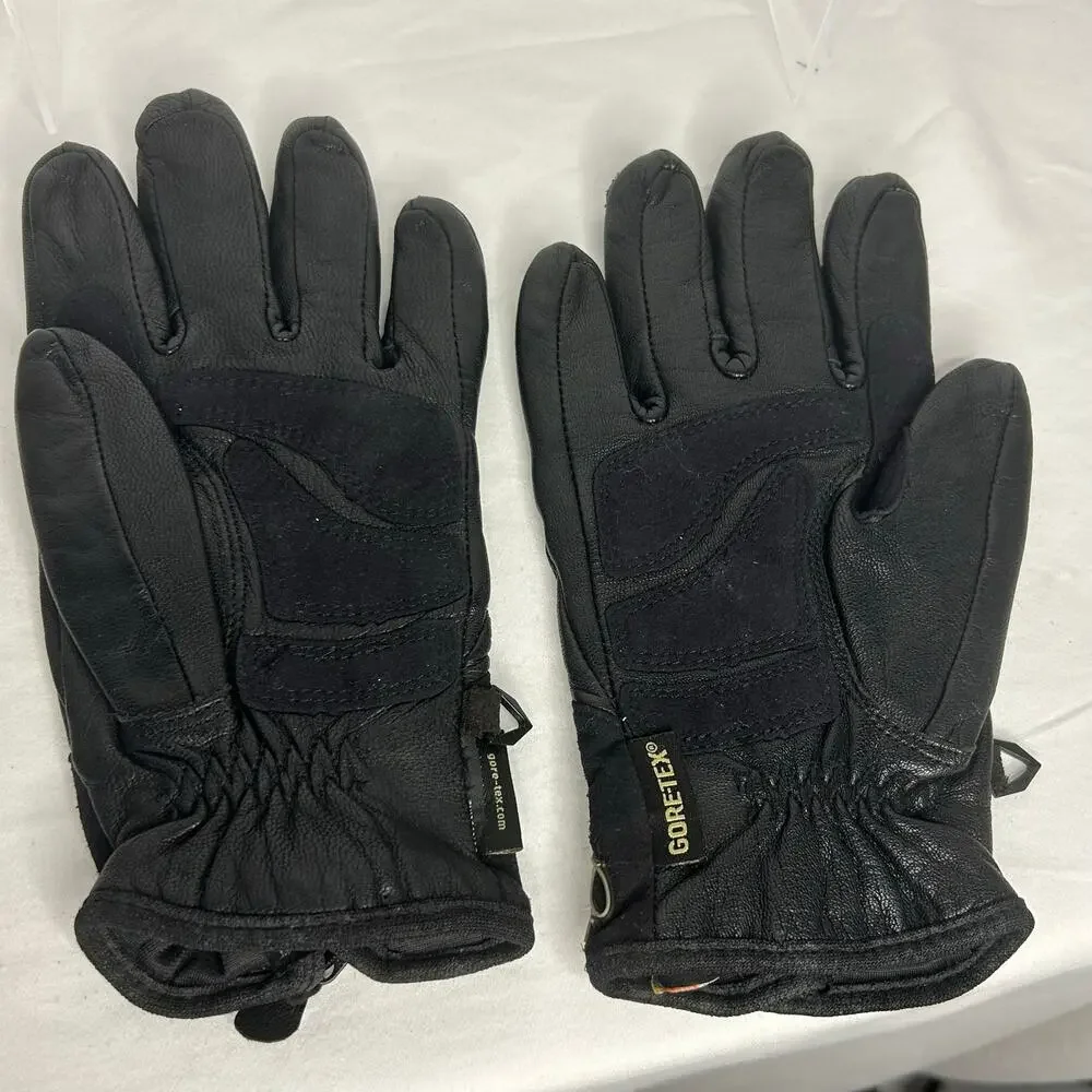 Harley-Davidson Women’s Medium Gore-Tex Leather Motorcycle Riding Gloves Black